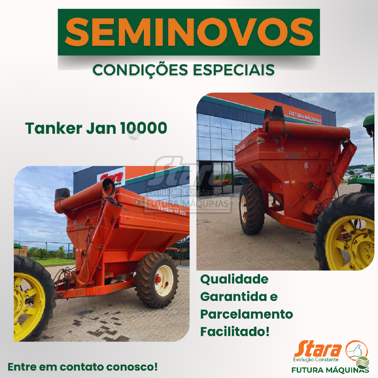 IMPLEMENTOS AGRICOLAS CARRETA BAZUKA GRANELEIRA 10500 Futura Máquinas Agrícolas - Stara PATOS DE MINAS MINAS GERAIS MG